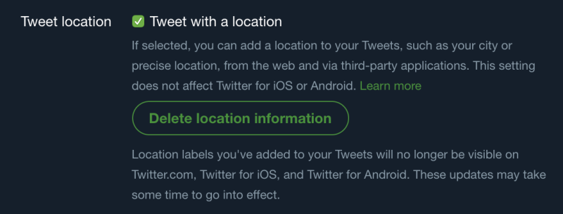 اطلاعات مکانی توییتر